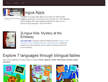 Tablet Screenshot of 2lingua.com